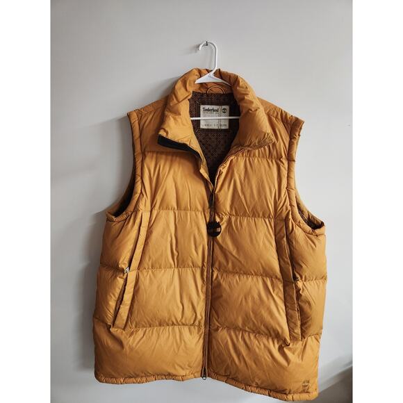 Timberland Duck Down Zippered Winter Vest Polyester Nylon Men’s Size XXL - Picture 1 of 8